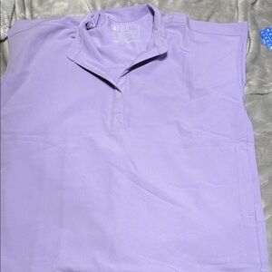 FIGS lavender dew Rafaela top